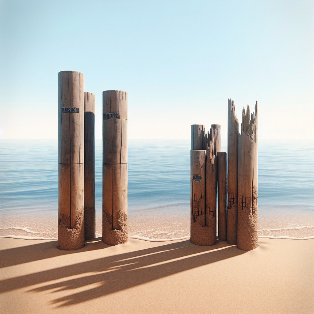Dock Pilings in Ponte Vedra Beach